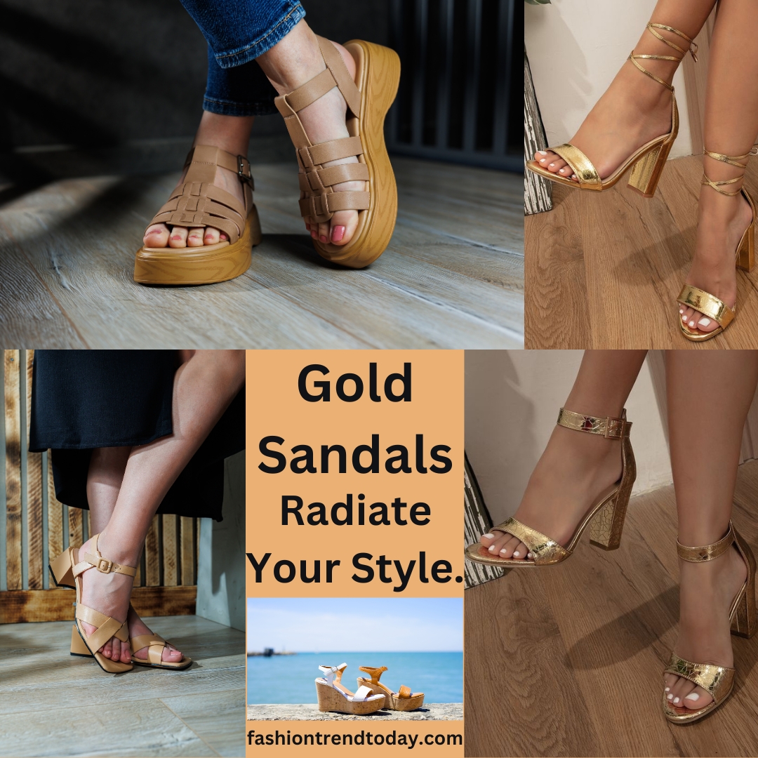 Gold Sandals for women: Radiate Your Style.