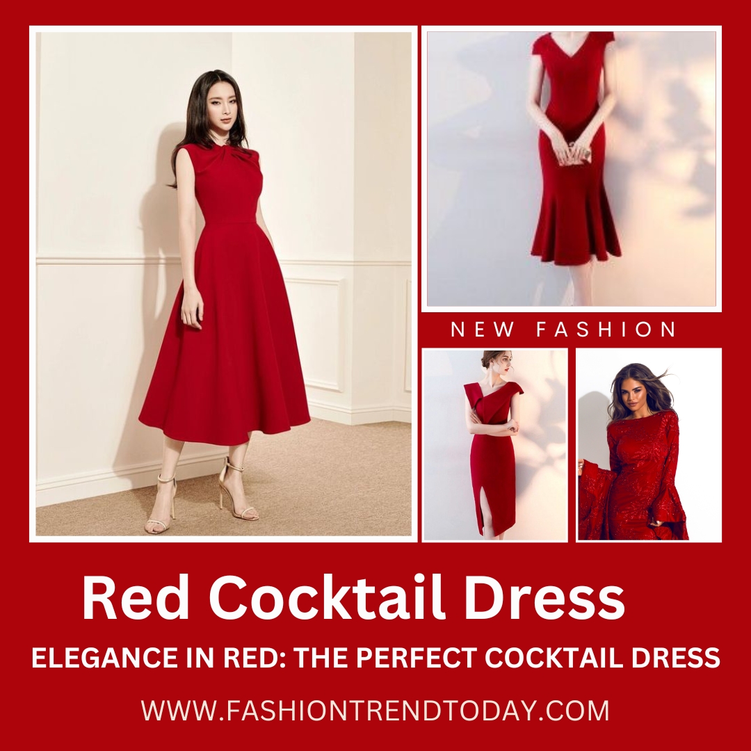 Red Cocktail Dress, Elegance in Red: The Perfect Cocktail Dress