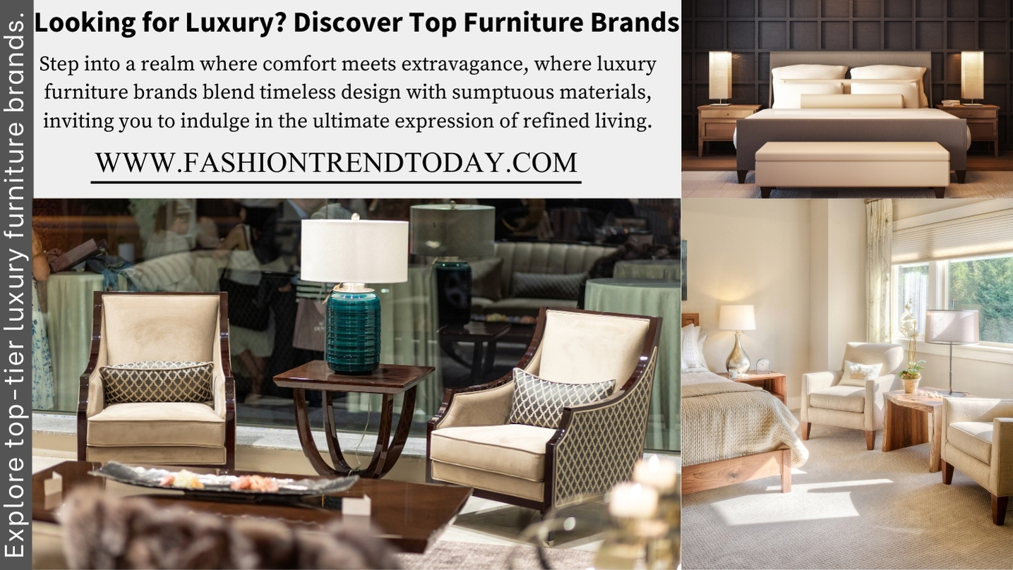 Who Sets the Standard? Explore Best Luxury Furniture Brands.